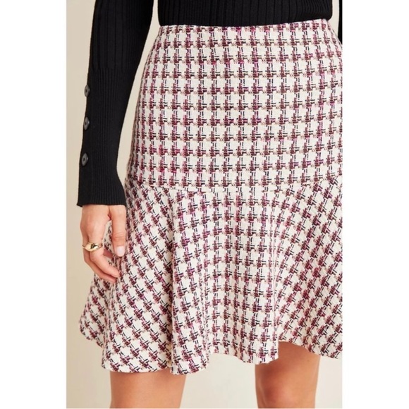 Anthropologie Dresses & Skirts - Anthropologie Pleaded tweed skirt - gently used